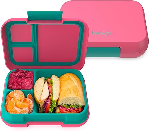 Bentgo® Pop - Lonchera estilo bento a prueba de fugas con divisor extraíble para 3-4 compartimentos, perfecta para niños de 8 años en adelante, apta