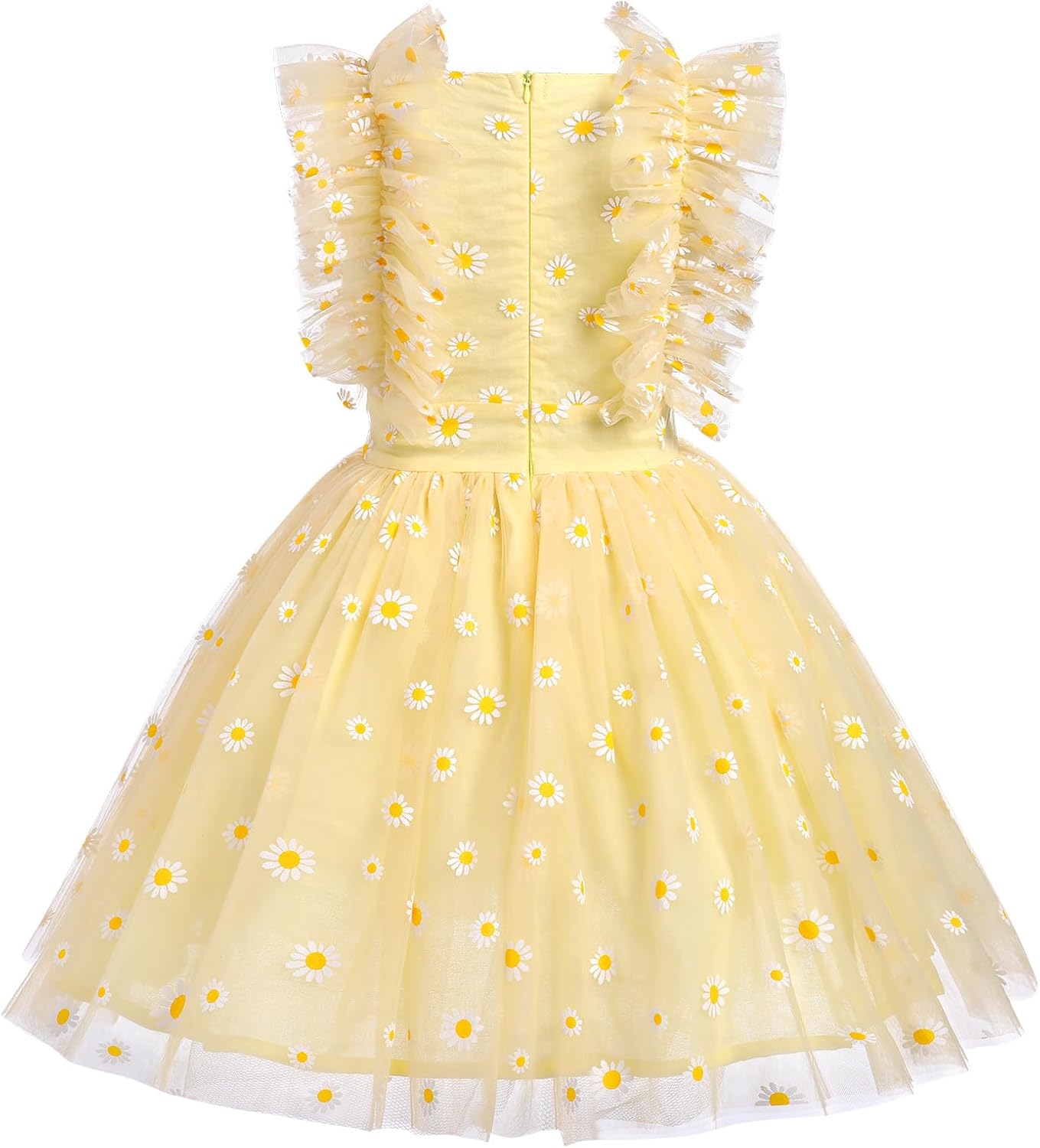 IDOPIP フラワーガールズ スパンコール バタフライ ドット チュチュドレス 子供用 赤ちゃん 初聖体拝領 結婚式 プリンセス