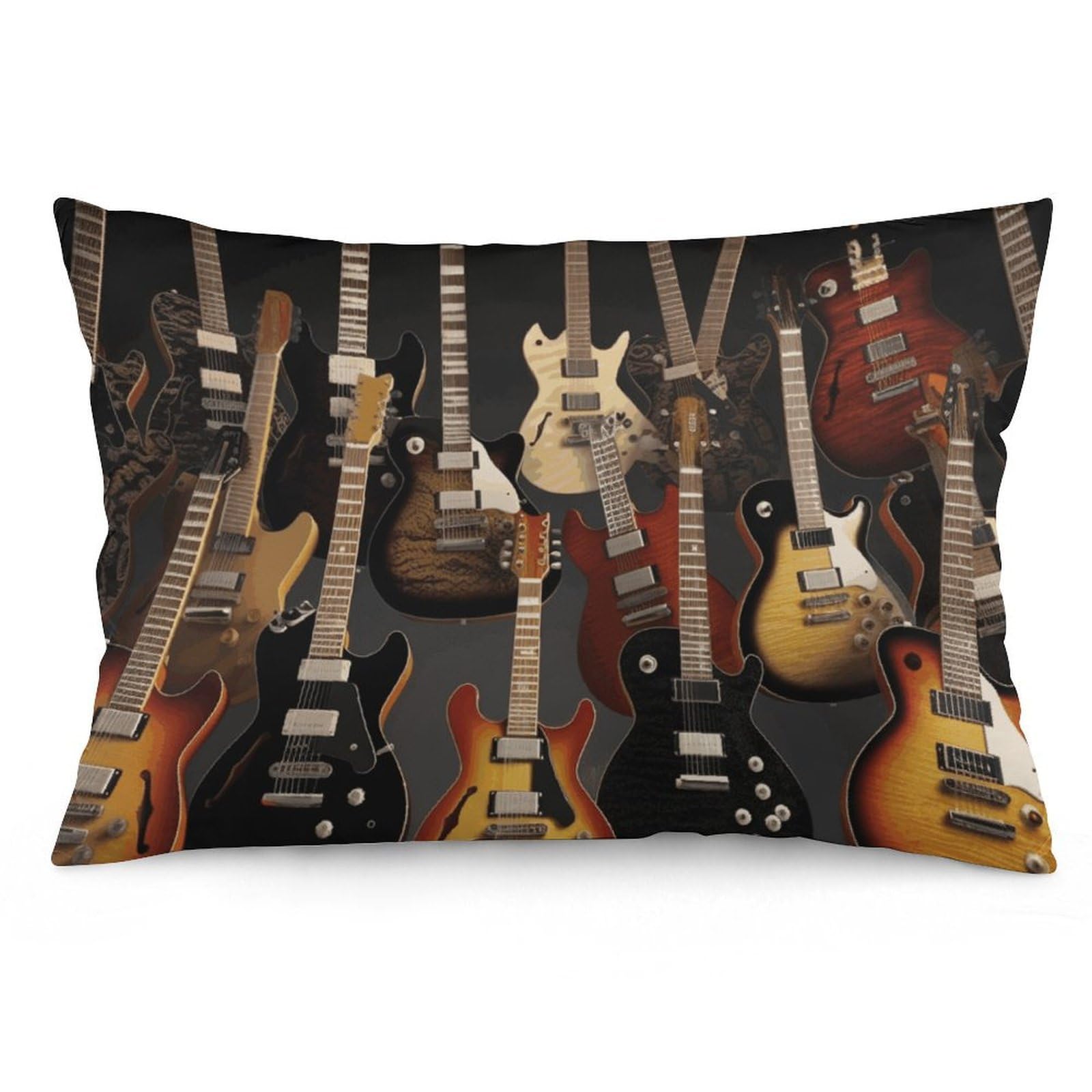 NTVOWPZO 2 Pack Decoration Throw Pillow Covers 20"x30" Pillowcases Covers Guitars Pillowcases Modern Farmhouse Home Decor Sofa Cushions Covers for Couch Bed Living Room
