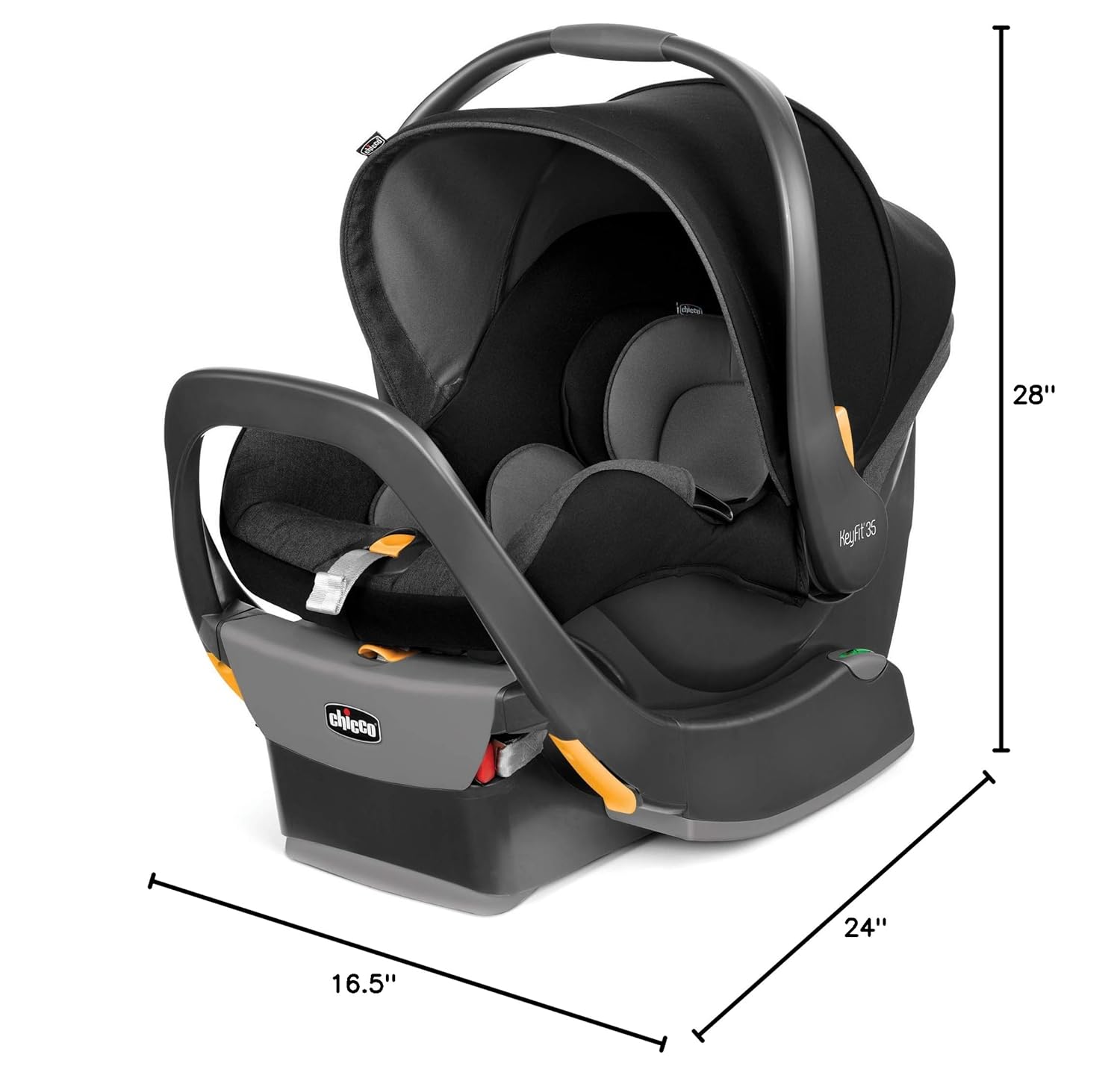 Chicco KeyFit 35 Car Seat Dimensions