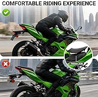 Vista 5 de Asientos de Conductor para Motocicleta para Kawasaki Ninja400 Z400 2018 2019 2020 2021 2022 2023 2024 2025 2026 Ninja Z 400 Juego de Cojín Frontal