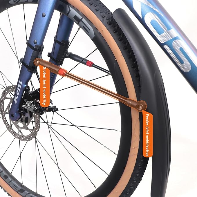 Guardabarros para Bicicleta de Montaña Ajustable de Aleación de Aluminio miniatura 2