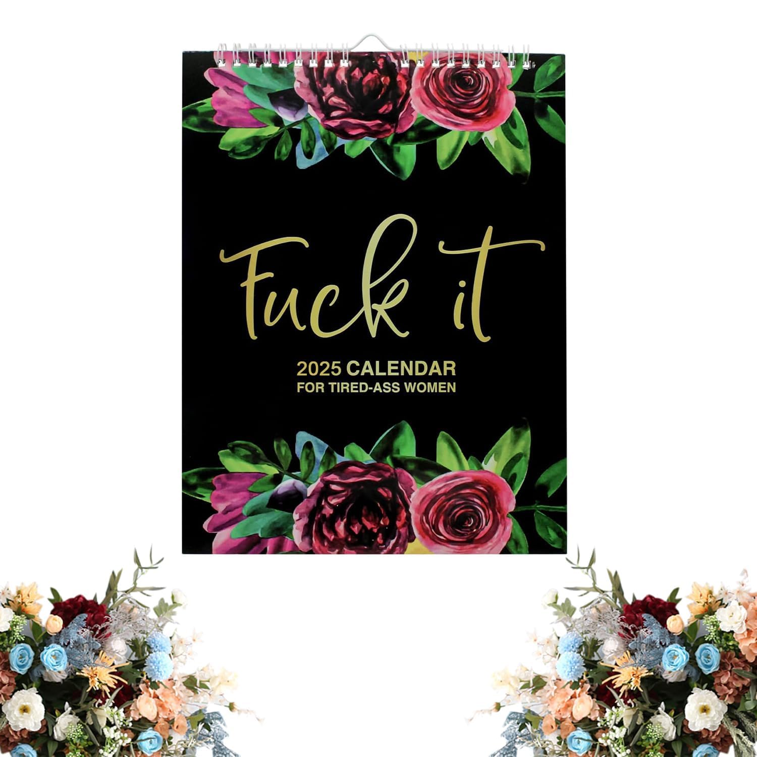 2025 Calendar for Tired-Ass Women, 2025 Wall Calendar, Sweary Words Planner, Funny Monthly Calendar Gag Gift for Women