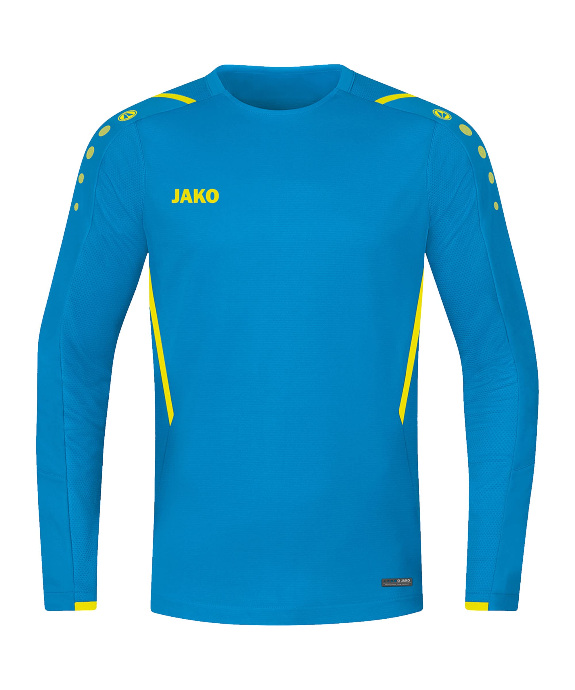 JAKO Unisex 8821 Sweatshirt, unisex_adult, Sweatshirt, 8821, Jako blue/neon yellow, XL