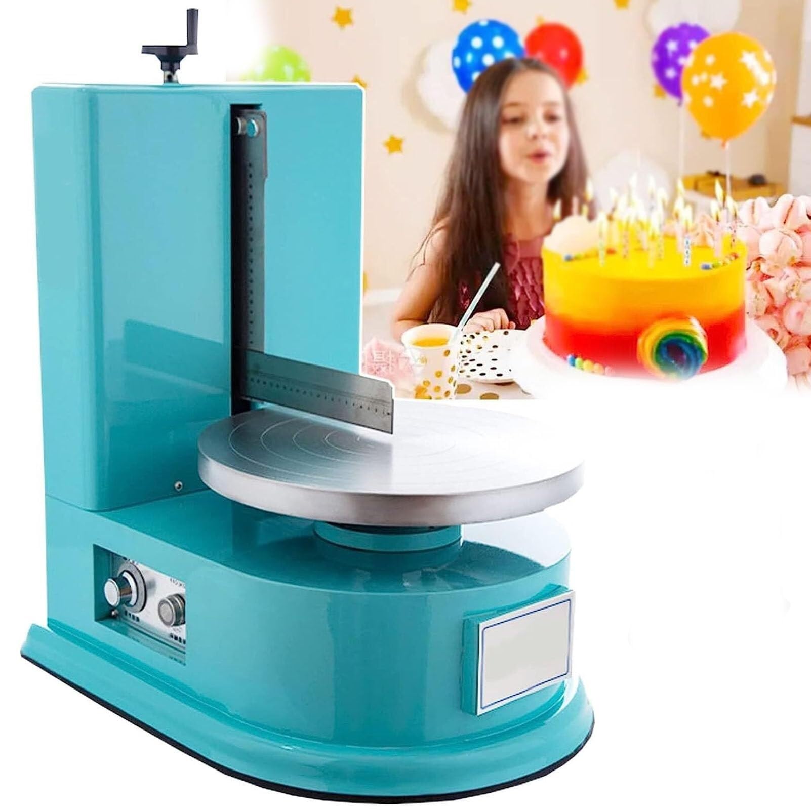 Máquina automática for repostería con plato giratorio de 4 a 12 pulgadas, herramientas for hornear pasteles de cumpleaños, máquina automática for alisar y recubrir pasteles de cumpleaños, máquina for
