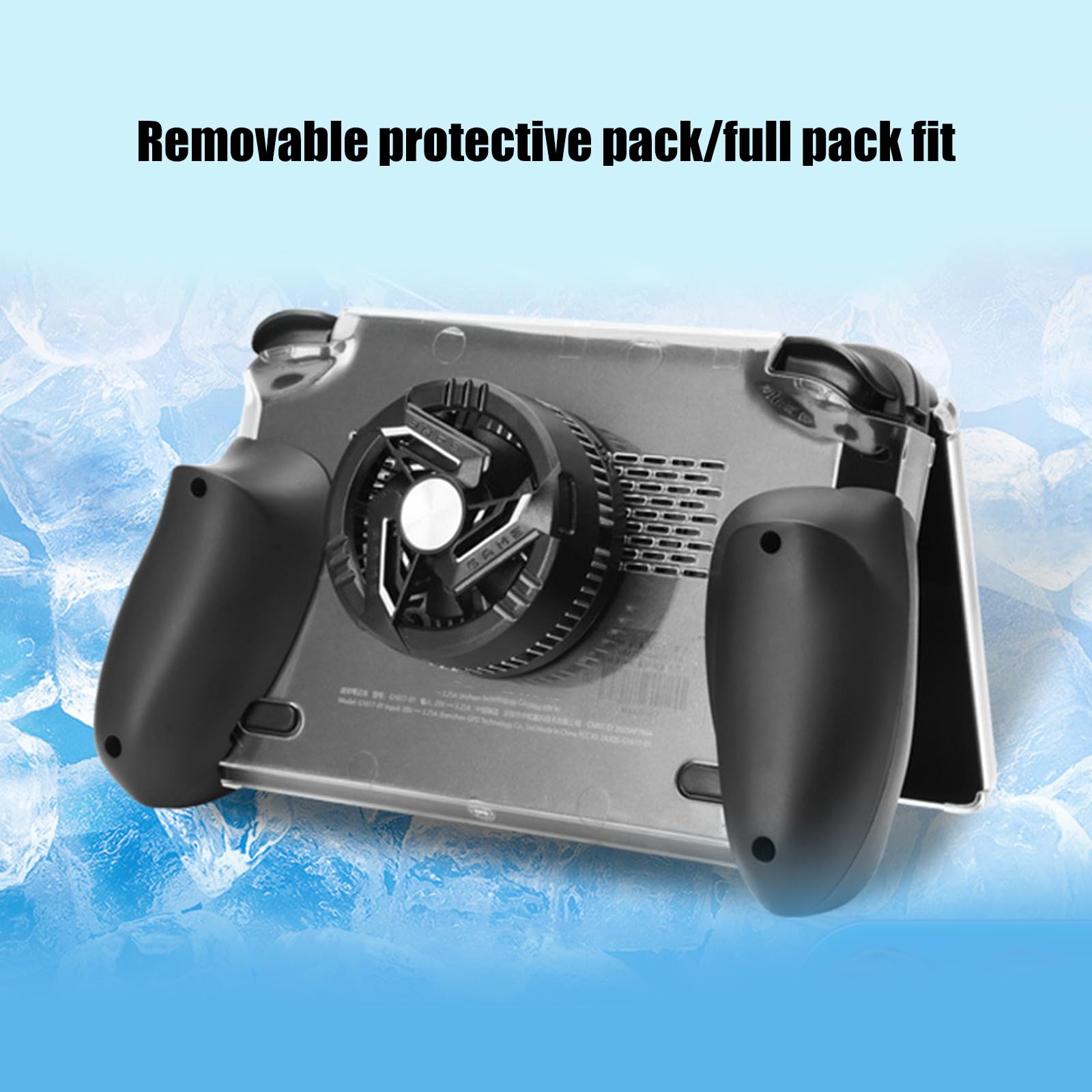 Funda protectora semiconductor ventilador de refrigeración con disipador de calor, carcasa a prueba de golpes, protección del radiador con disipador de calor, consola de juegos, protección completa