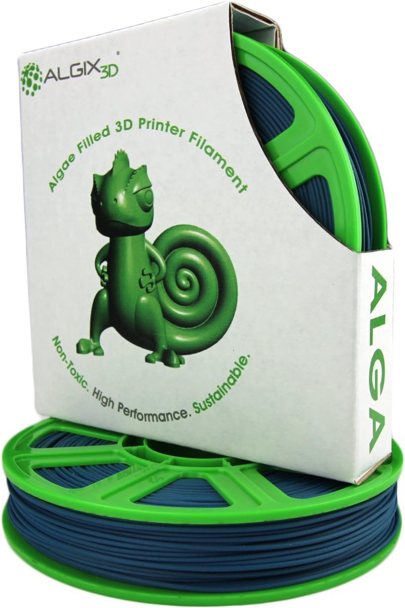 3D Printlife Alga 1.75mm, 375g Blue Algix 3D Printer Filament, Dimensional Accuracy < +/- 0.05 mm, Blue