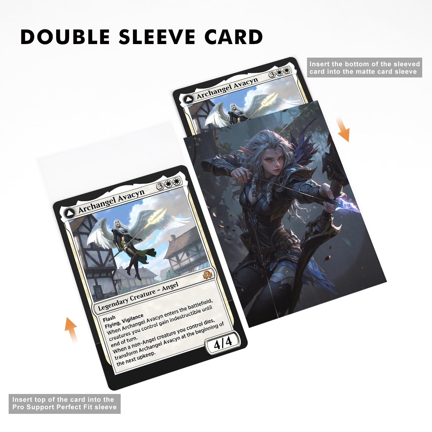 mtg elf card sleeves Amazon.com: Fantasy North - Aelwyn Alorr - Wood Elf Ranger - 100 Textured Matte TCG Card Sleeves - Fits Magic MTG Commander Pokemon and Other Card Games