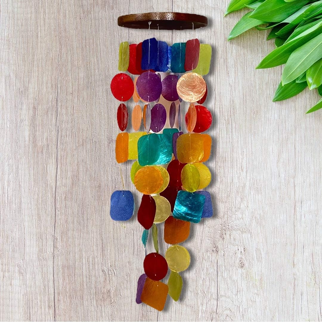 Chesapeake Bay LTD. 26" L Capiz Shell Windchime Mulit Colored 10705