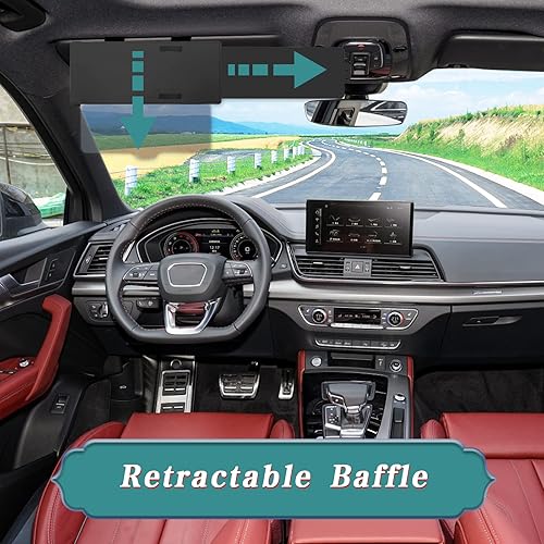 Miniatura 7 de Extensor de visera polarizada, visera antirreflejo para automóvil que protege del deslumbramiento solar, protección solar interior del automóvil,