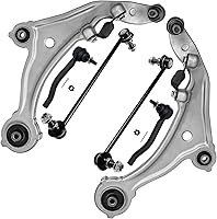 Vista 8 de Detroit Axle - Kit de suspensión delantera RWD para Chrysler 300 Dodge Challenger Charger Magnum, brazos de control superior con barras