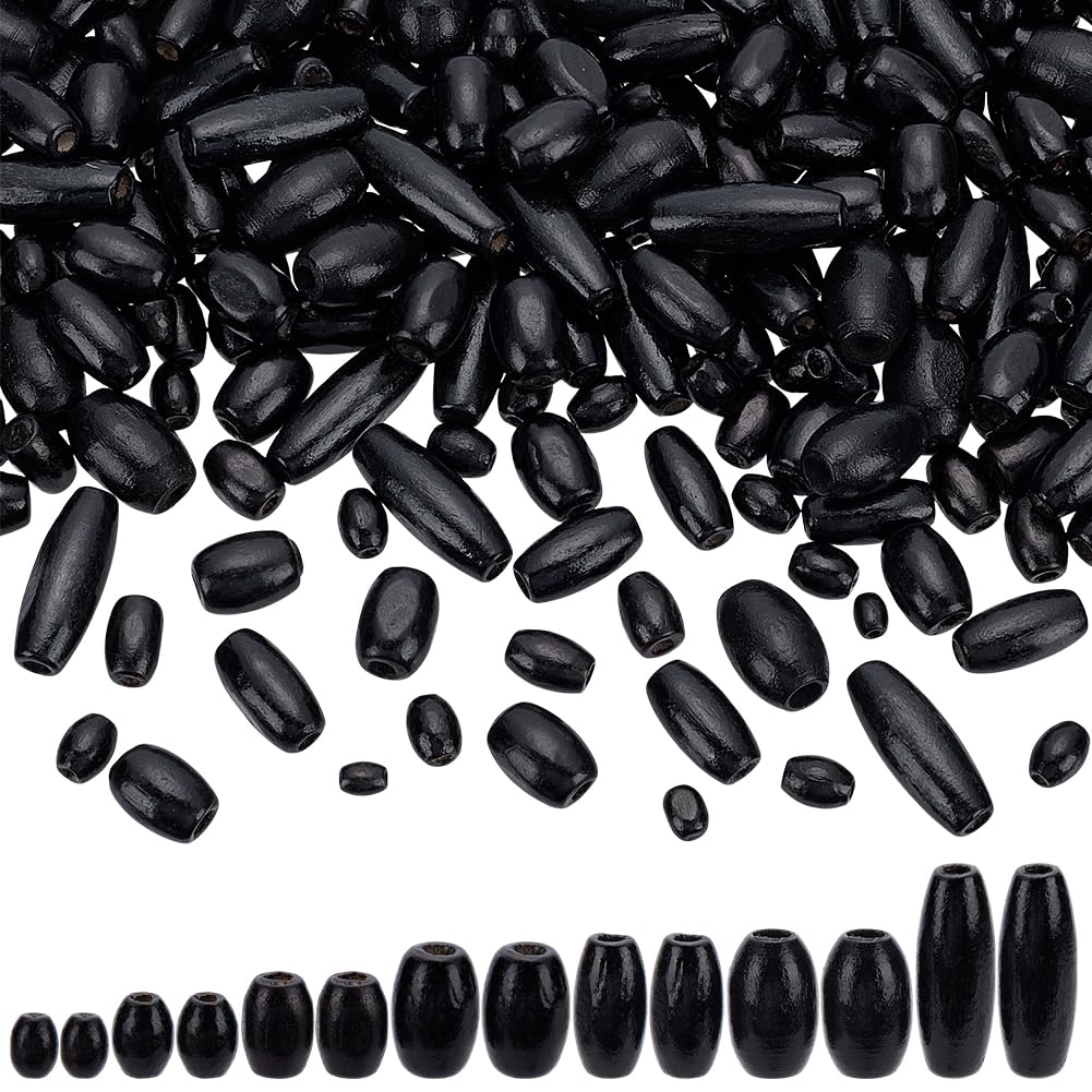 Perles en bois noir anti-nœuds en 7 tailles pour réussir tous vos macramés