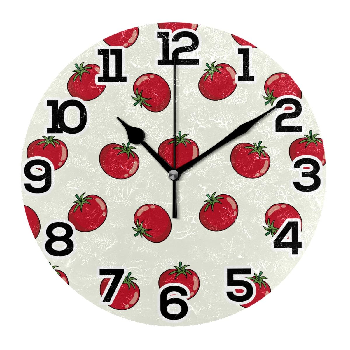 Horloge de bureau rouge sans bruit pour concentration au travail