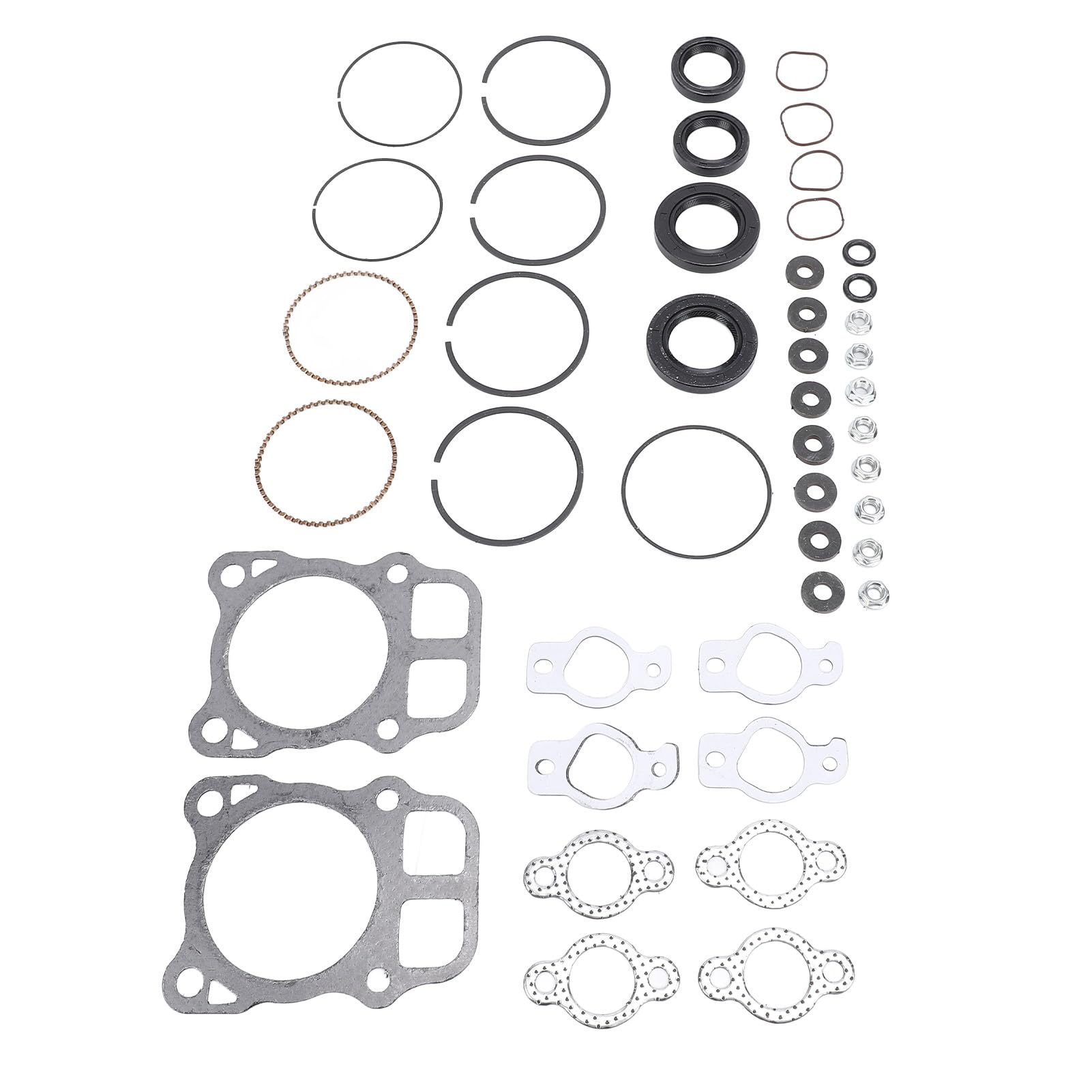Kit de Reparación de Motores, Accesorios para Cortacésped, Juego de Juntas de Anillos de Pistones de Aleación de Aluminio, Herramienta de Reparación de Revisión, Kit de Motor de