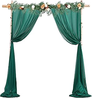 PARTISKY Wedding Arch Draping Fabric, 2 Panels 28