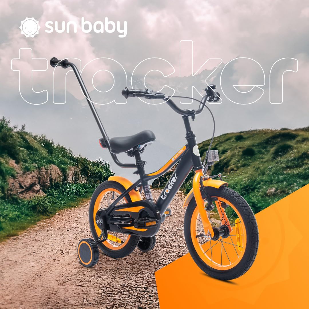 Sun Baby Tracker Vélo Enfant 14/16 Pouces Barre Poussée Réglage Hauteur Siège