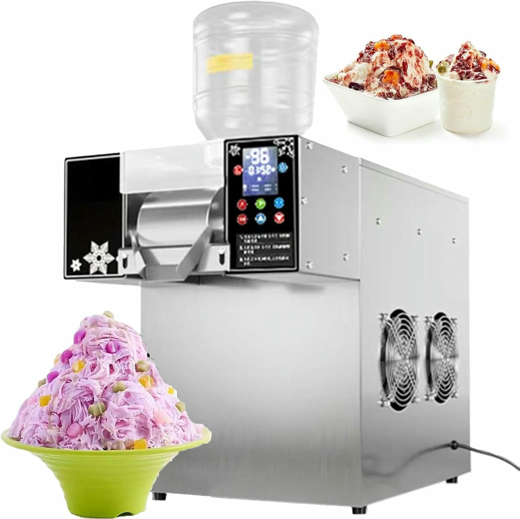 Machine à glaçons électrique Commerciale, broyeur à Glace, 60-180 kg/Jour, Refroidissement par air, modèle Intelligent 180 kg,Smartmodel-180kg