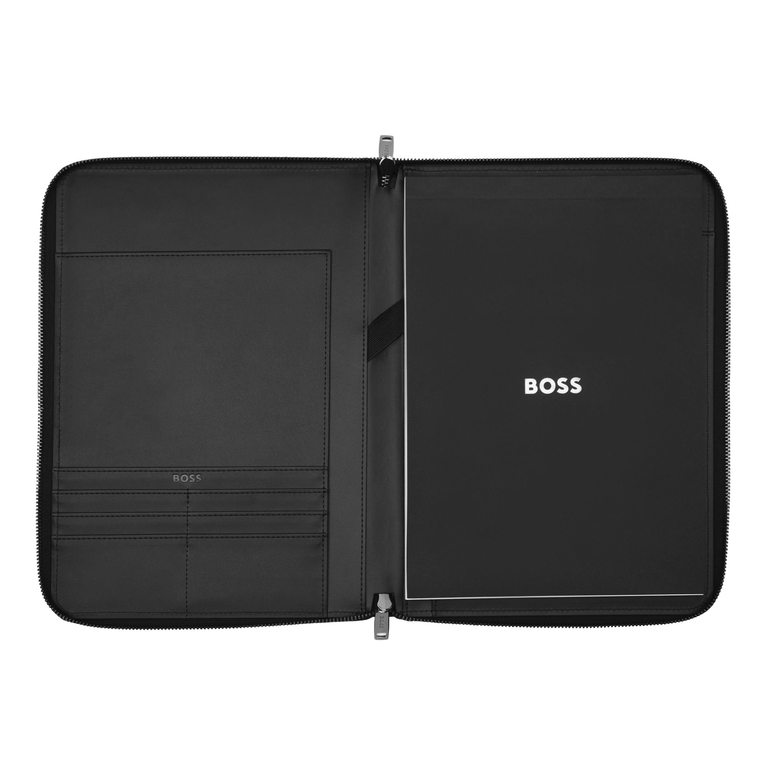 HUGO BOSS Schreibmappe Iconic Conference Folder Black schwarz