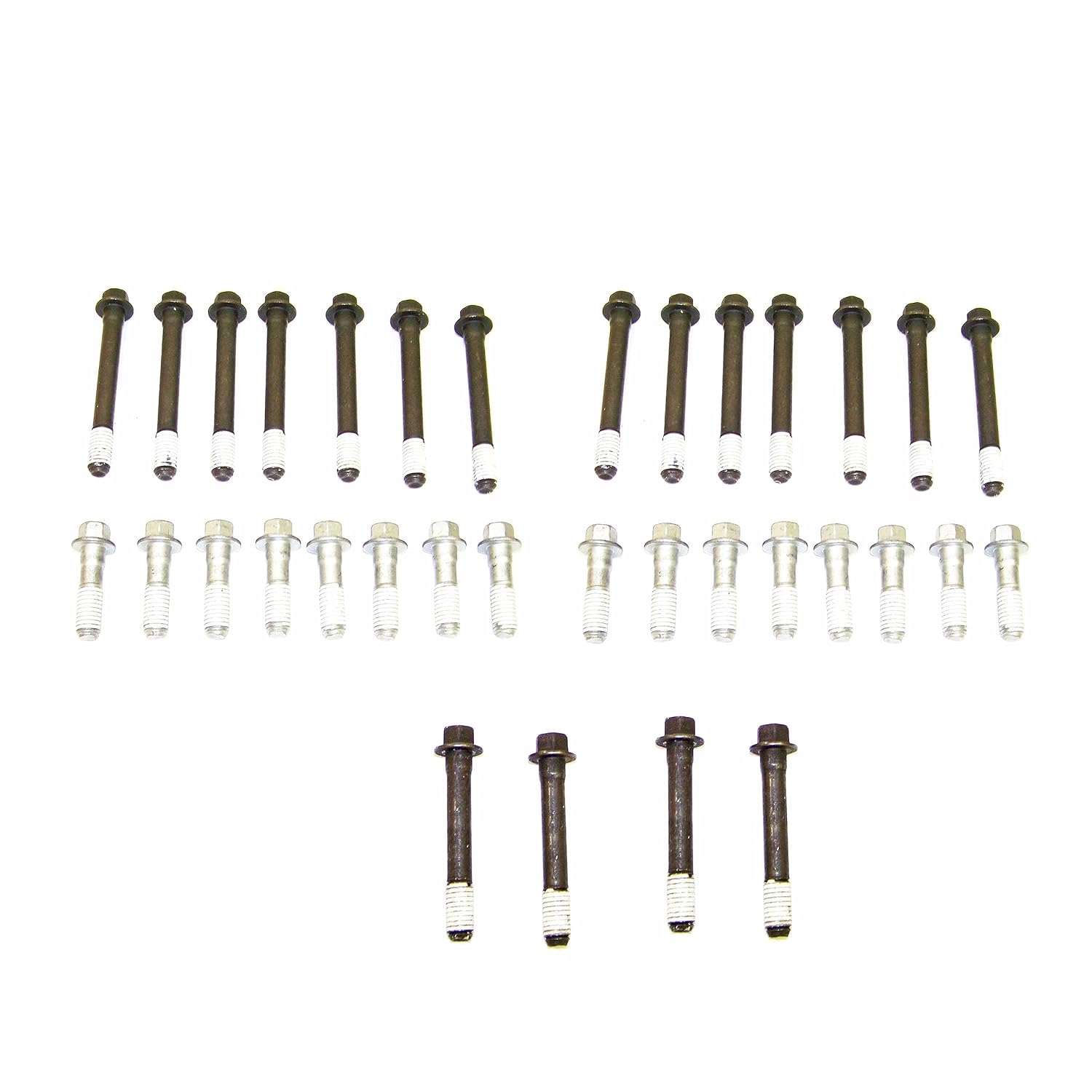 DNJ HGB3102 Cylinder Head Gasket Set with Head Bolt Kit for 1981-1986 Chevrolet C10 Suburban 5.7L 350cid V8 OHV