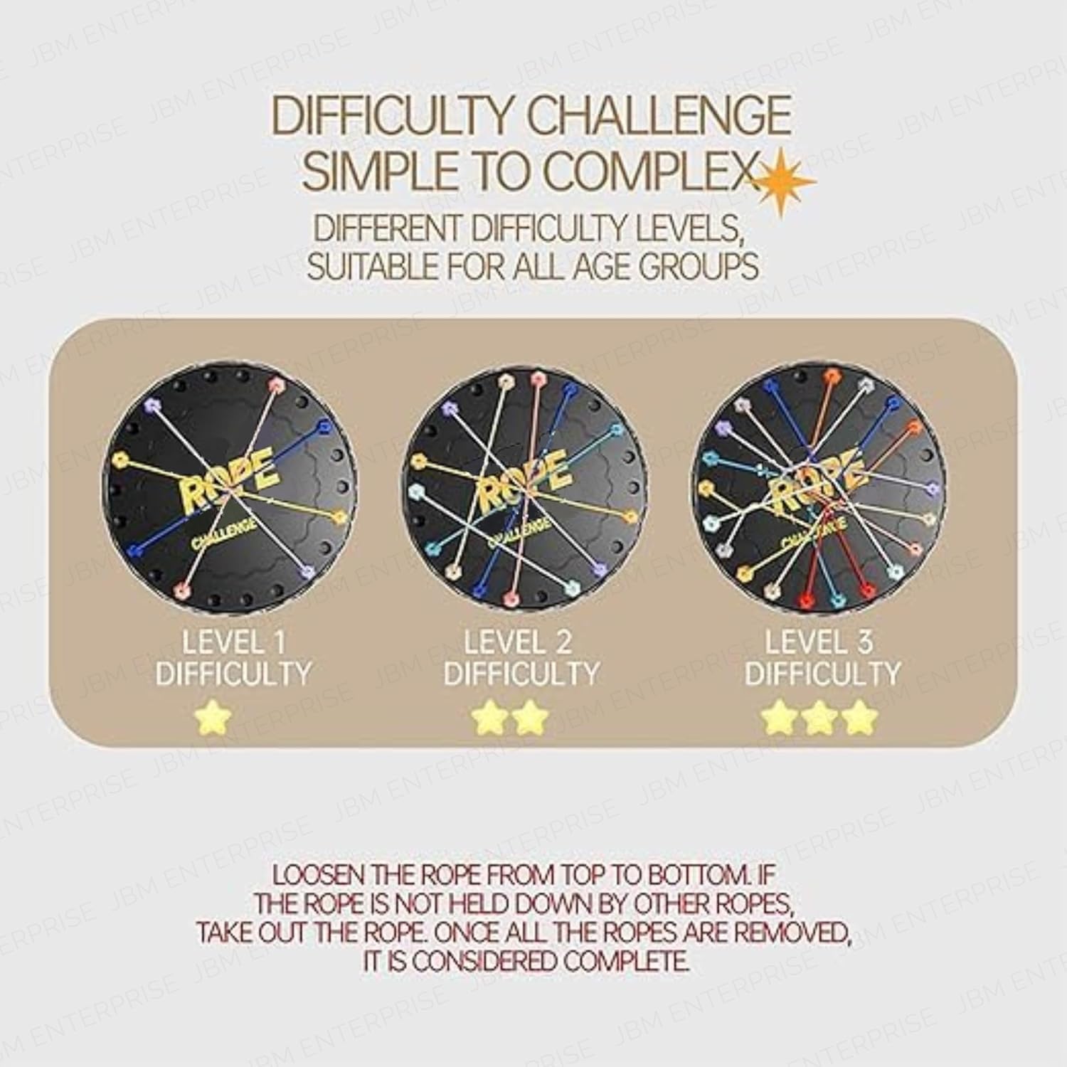 YAVRIXZ Educational Rope Challenge Toys - Indoor Games for Kids 7-14 Years - Engaging Board Games for Family - Gift for Both Boys & Girls Age 8-10 - Develops Motor Skills & Problem Solving 4