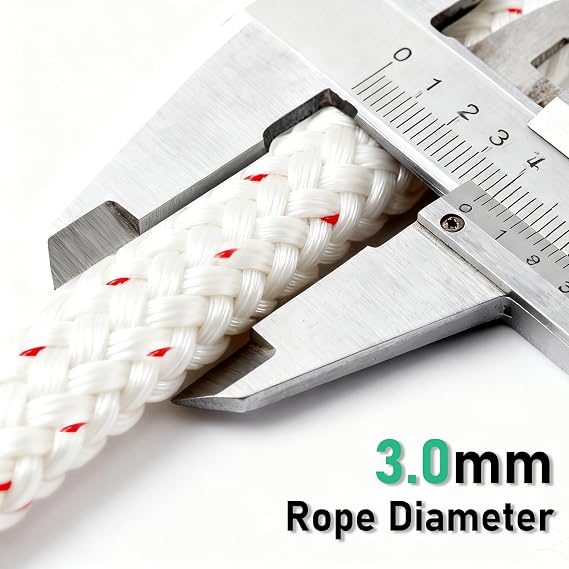 Pull Cord Rope 100ft x 1/8(3mm) Starter Rope for Small Engine