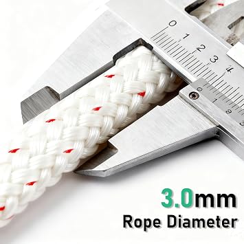 Pull Cord Rope 100ft x 1/8(3mm) Starter Rope for Small Engine