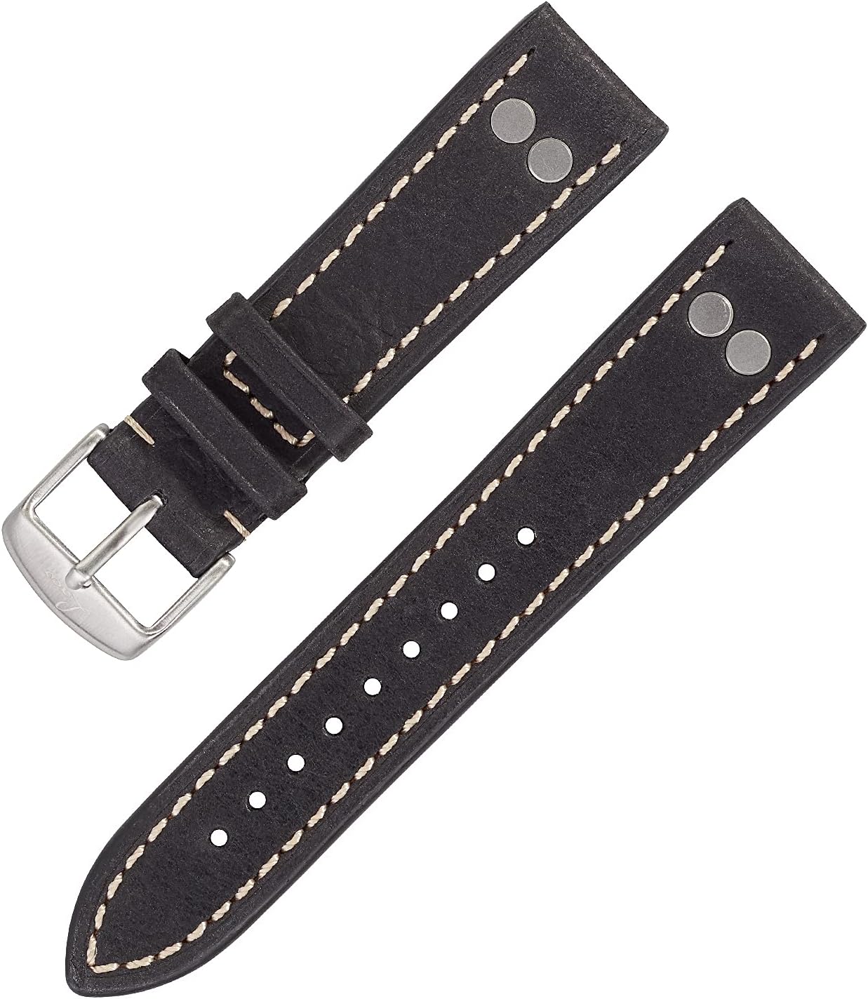 Watch Straps Pilot strap black XL 20 mm