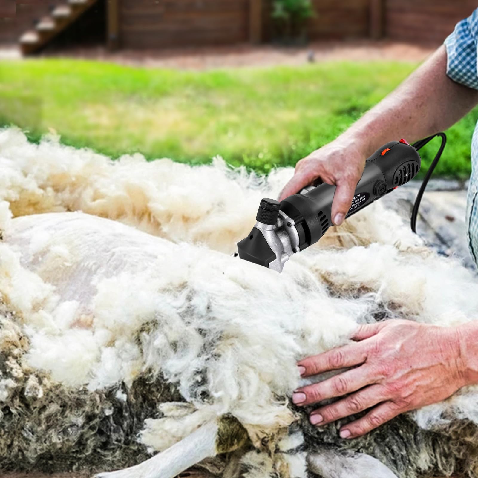 900w Tondeuse à Mouton Électriques, Tondeuse à Moutons Machine avec 6 Vitesses Réglables, 2800rpm, Tondeuse Mouton Professionnelle pour Moutons, Alpagas et Chèvres, avec Étui de Transport