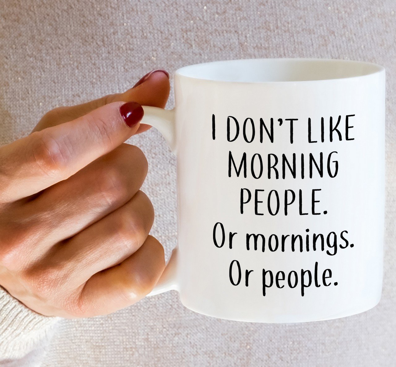 Funny Sarcastic Mug - I Want To Be A Nice Person But Everyone's So Stupid - 11oz Ceramic Coffee Cup