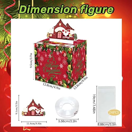 Miniatura 4 de Sbrvaniy Caja de dinero de Feliz Navidad para regalo en efectivo, divertidas cajas de regalo para efectivo, caja sorpresa caja de regalo para