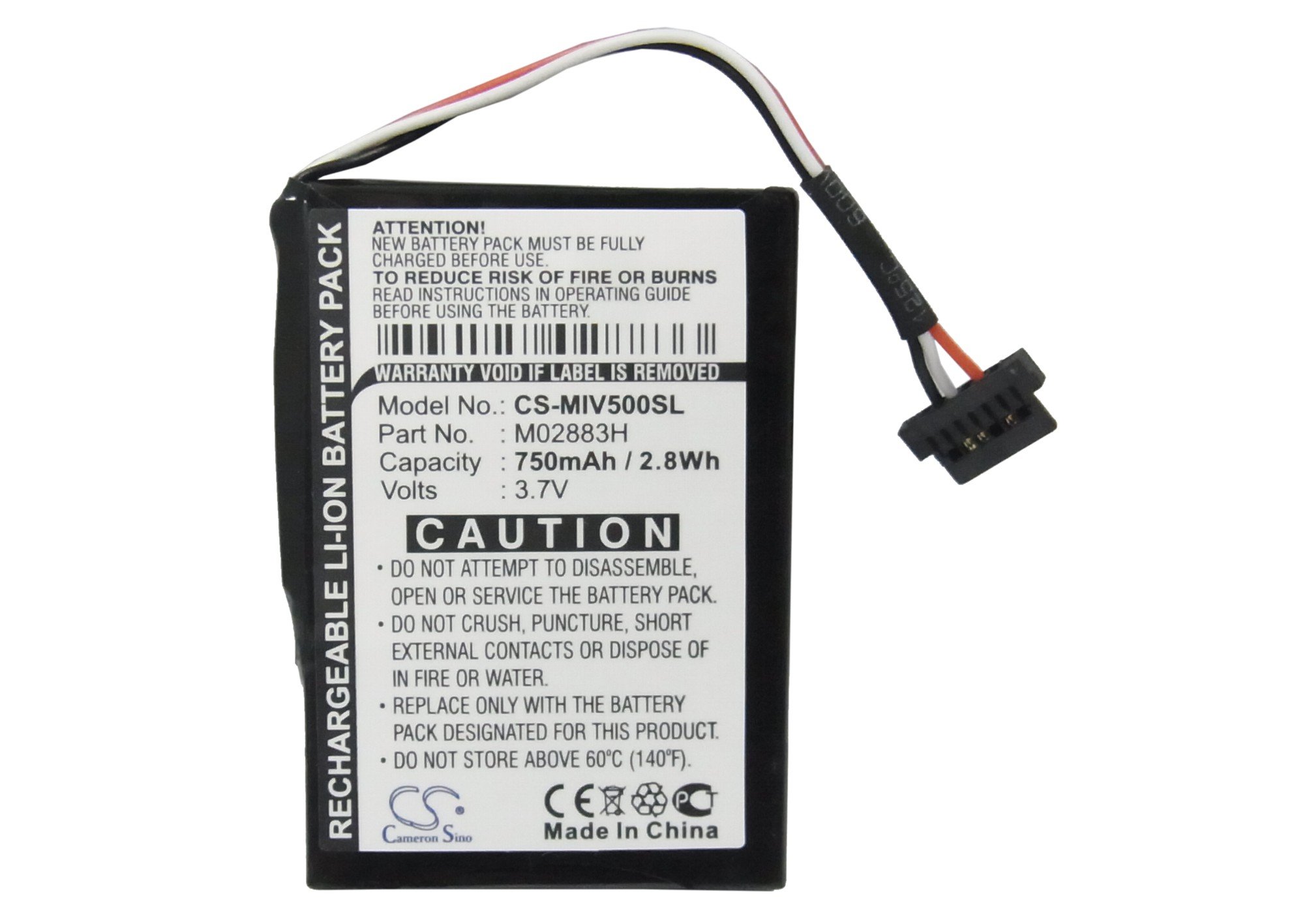 Batteria per HP Compaq HP Silver, 3.7V, 1260mAh, Li-ion
