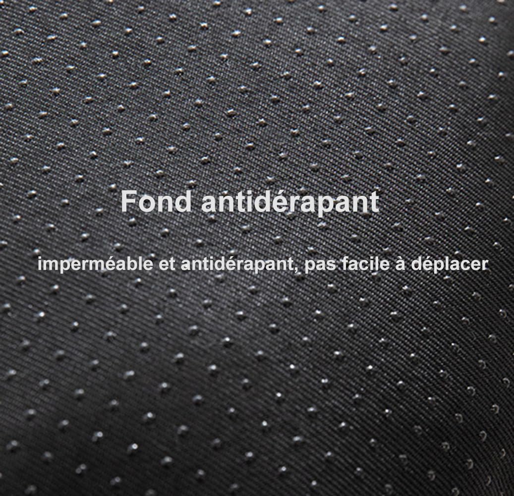 Panier pour Chien,Lit pour Chien orthopédique,Canapé Chiot Confortable,Coussin imperméable pour Chiens,Base antidérapante,Doux et Chaud,Housse Amovible et Lavable (Gris Foncé, 80 * 55 * 15cm)