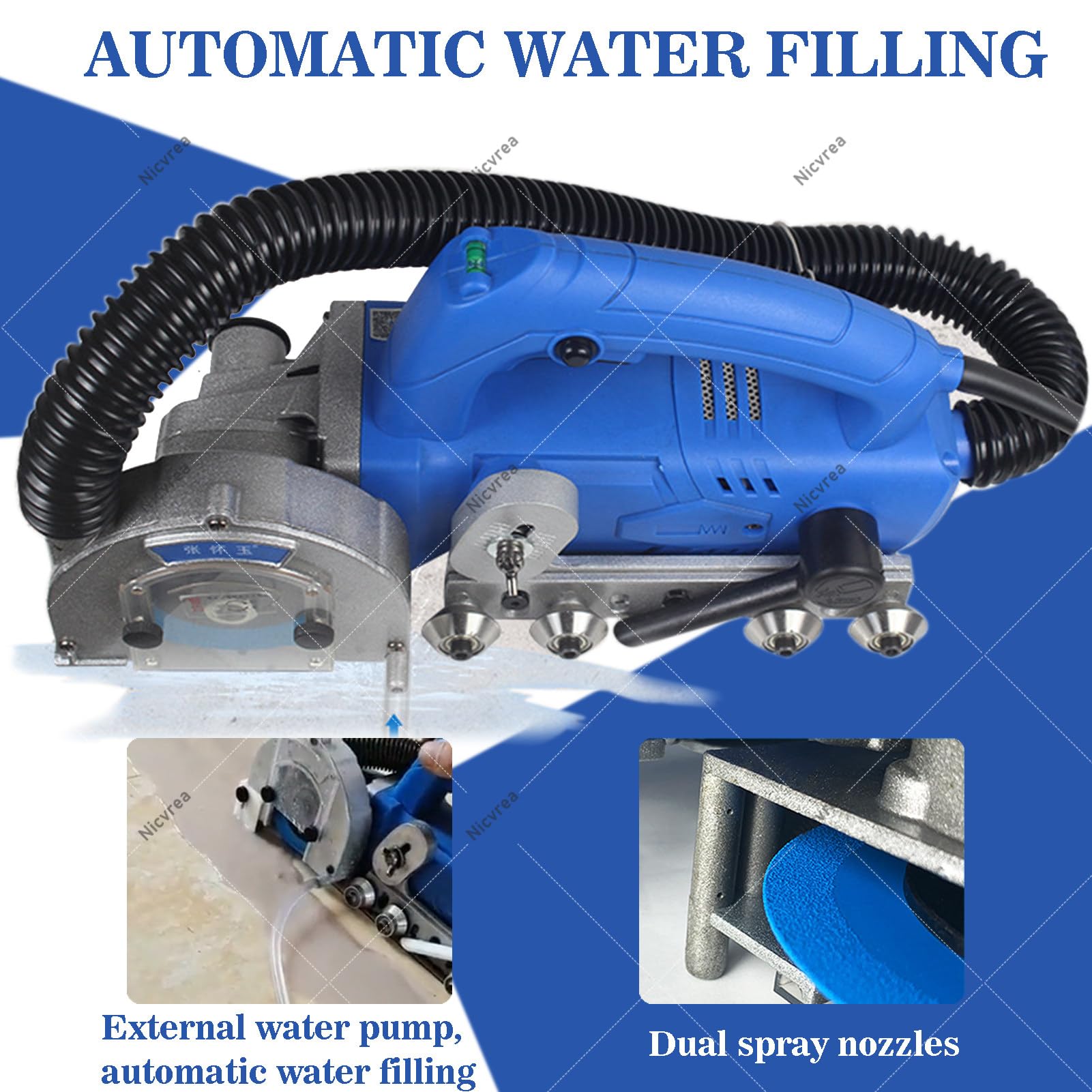 Herramienta eléctrica de eliminación de lechada, limpiador de azulejos de 1200 W para limpieza eficiente de lechada de baño, cocina y sala de estar