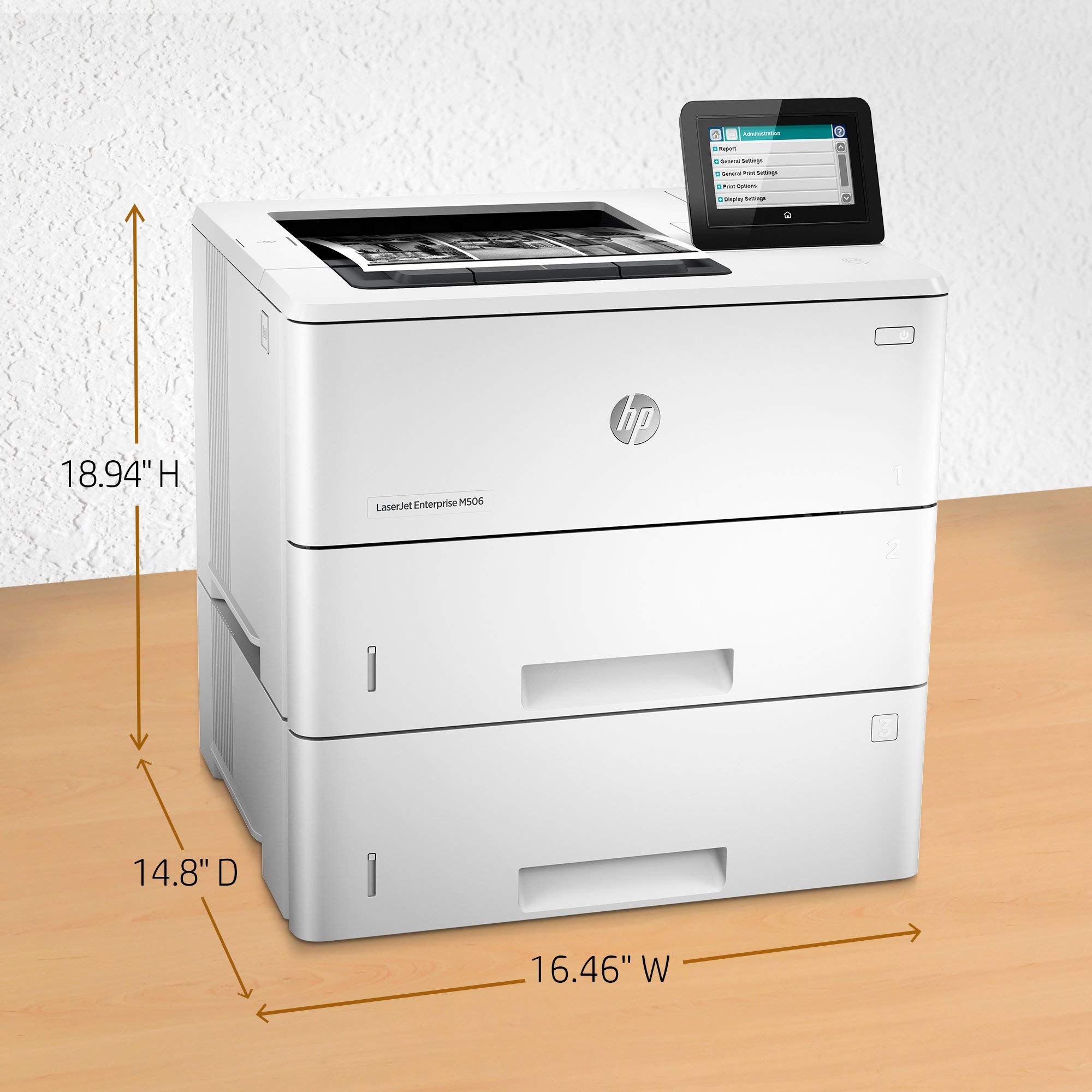 A4 3.6 です♪ Amazon.com: HP Laserjet Enterprise M506x Monochrome Printer