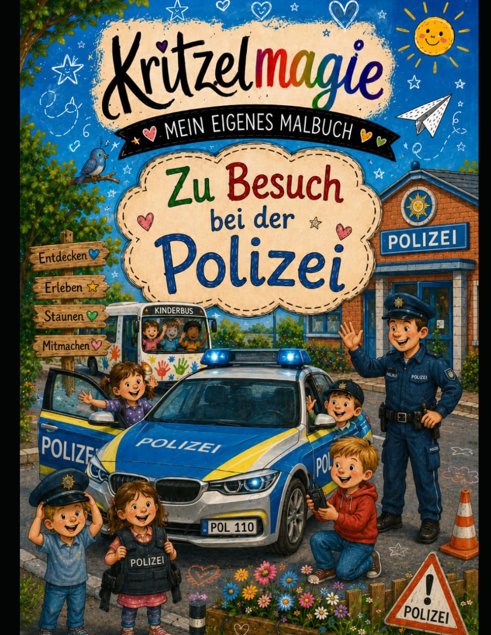 Zu Besuch bei der Polizei: Kritzelmagie