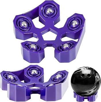 2PCS Bowling Ball Spinner Stand - 360 Rotating Bowling Ball Holder