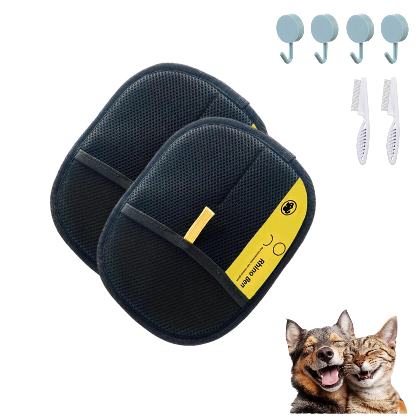 Pet Hair Remover Electrostatic Gloves, Electrostatic Pet Hair Remover, Pet Hair Removal Glove, Static Removal Gloves for Pet Hair, Reusable Hair