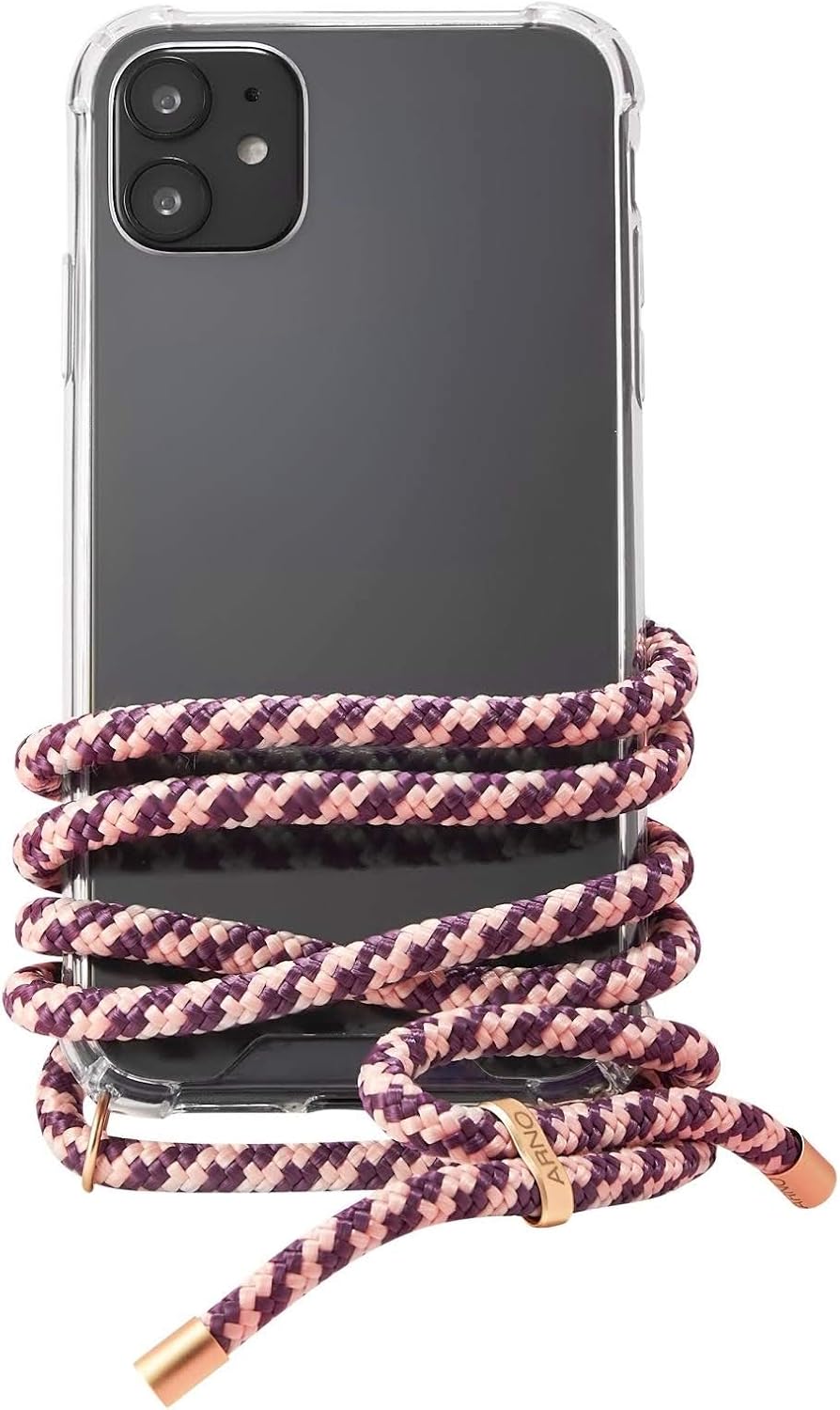 Big Sale ARNO Crossbody Cell Phone Case - Unsurpassed Quality - Apple iPhone 11 Pro Max - Premium Transparent TPU Mobile Cover with Luxury Design Cord Strap - Hands Free Drop Protective Fashion Phone Lanyard