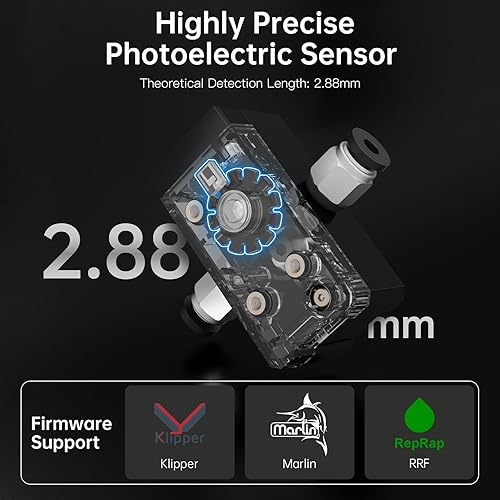 Miniatura 6 de BIGTREETECH SFS V2.0 Sensor inteligente de desconexión de filamentos - Sensor fotoeléctrico bidireccional para filamento de 0.069 in