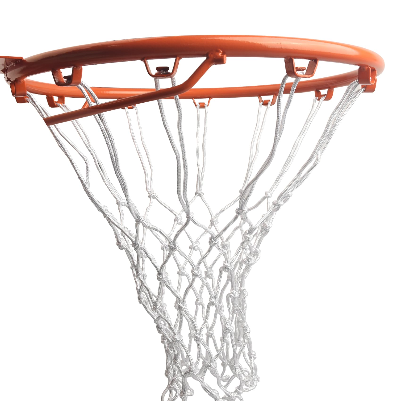2 juegos de red de nailon de repuesto para baloncesto con 12 agujeros estándar para canasta de baloncesto para entrenamiento al aire libre