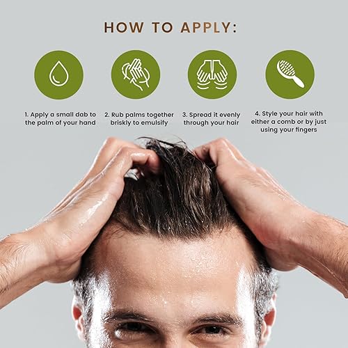 Miniatura 3 de MGA - Pomada vegana para el cabello, fórmula orgánica de rescate del cuero cabelludo para nutrir el cabello, producto unisex para el cabello que