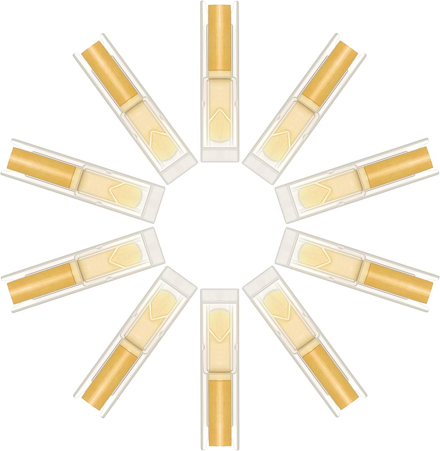 Eastar 10 Pack Bb Clarinet Reeds 2.5 ERD-CL2.5F, Traditional B Flat Clarinet Reeds With Box