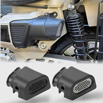 WOOGA Air Filter Guard Trim Cover Intake Box Clean Air Filter Cover Air Flow Duct Cover for Honda Hunter Cub CT125/Trail125 CT-125 Trail-125 2020-2025 JA55/JA65 Black