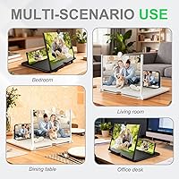 Vista 6 de Lupa de pantalla para teléfono celular 2026, nueva versión, lupa plegable 3D HD extraíble para aumento de teléfono, amplificador de pantalla de 10 a