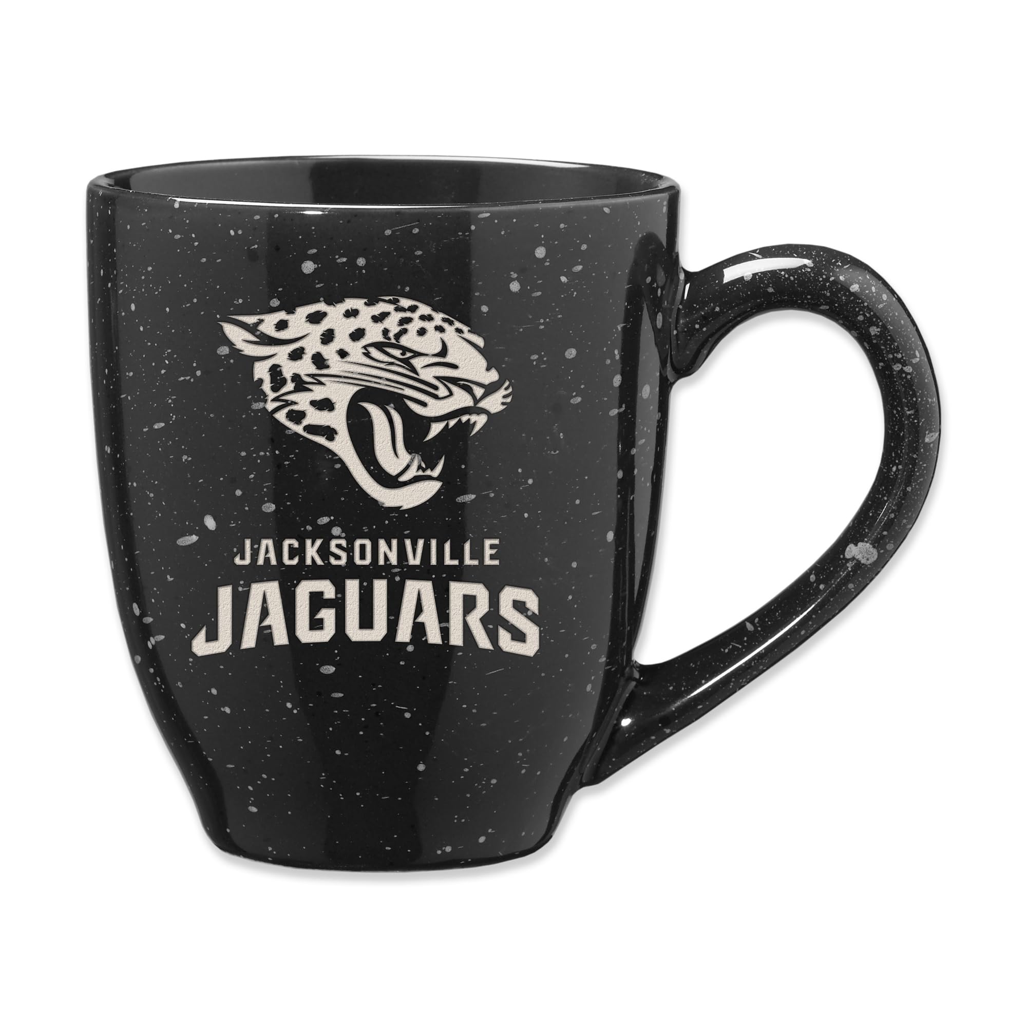 Rico Industries NFL Football 16 oz Team Color Laser Engraved Speckled Ceramic Coffee Mug