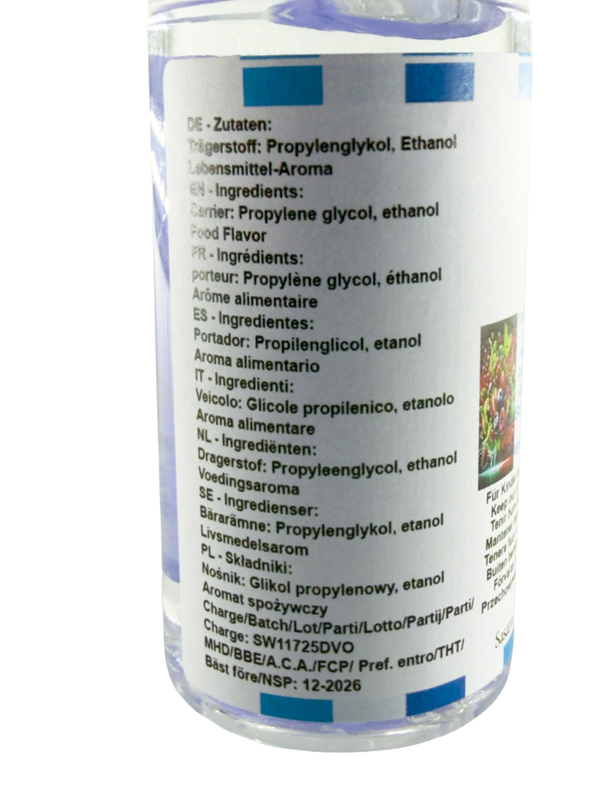 Frutti di bosco menta piperita aroma concentrato - vegano - Sasami - 100ml