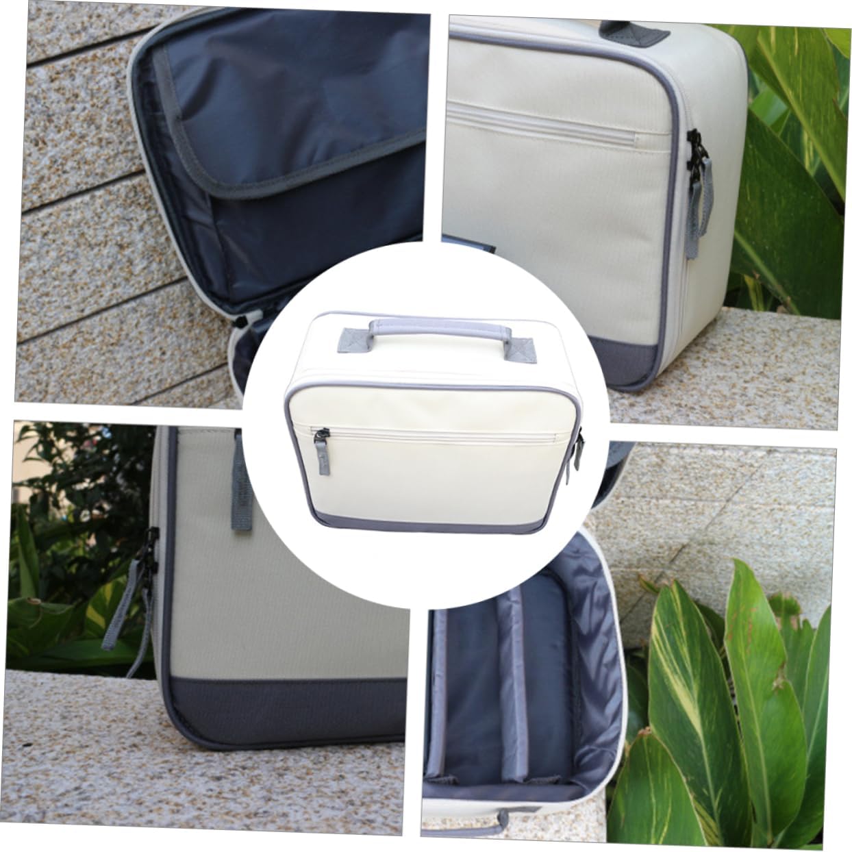 1Pc Portable Digital Accessory Storage Bag Portable Pouch for Projector and Electronics Durable Oxford with Pearl Protection for Travel and Daily Use