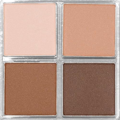 Miniatura 35 de Palladio Sombra de ojos cuádriceps, mate mezclable pigmentado aterciopelado, acabados metálicos y brillantes, fórmula cremosa, paleta de sombras