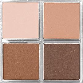 Palladio Eyeshadow Quads, Velvety Pigmented Blendable Matte, Metallic & Shimmer Finishes, Creamy Formula, Four Way Quad Eye Shadow Palette, Talc-Free (Classy)