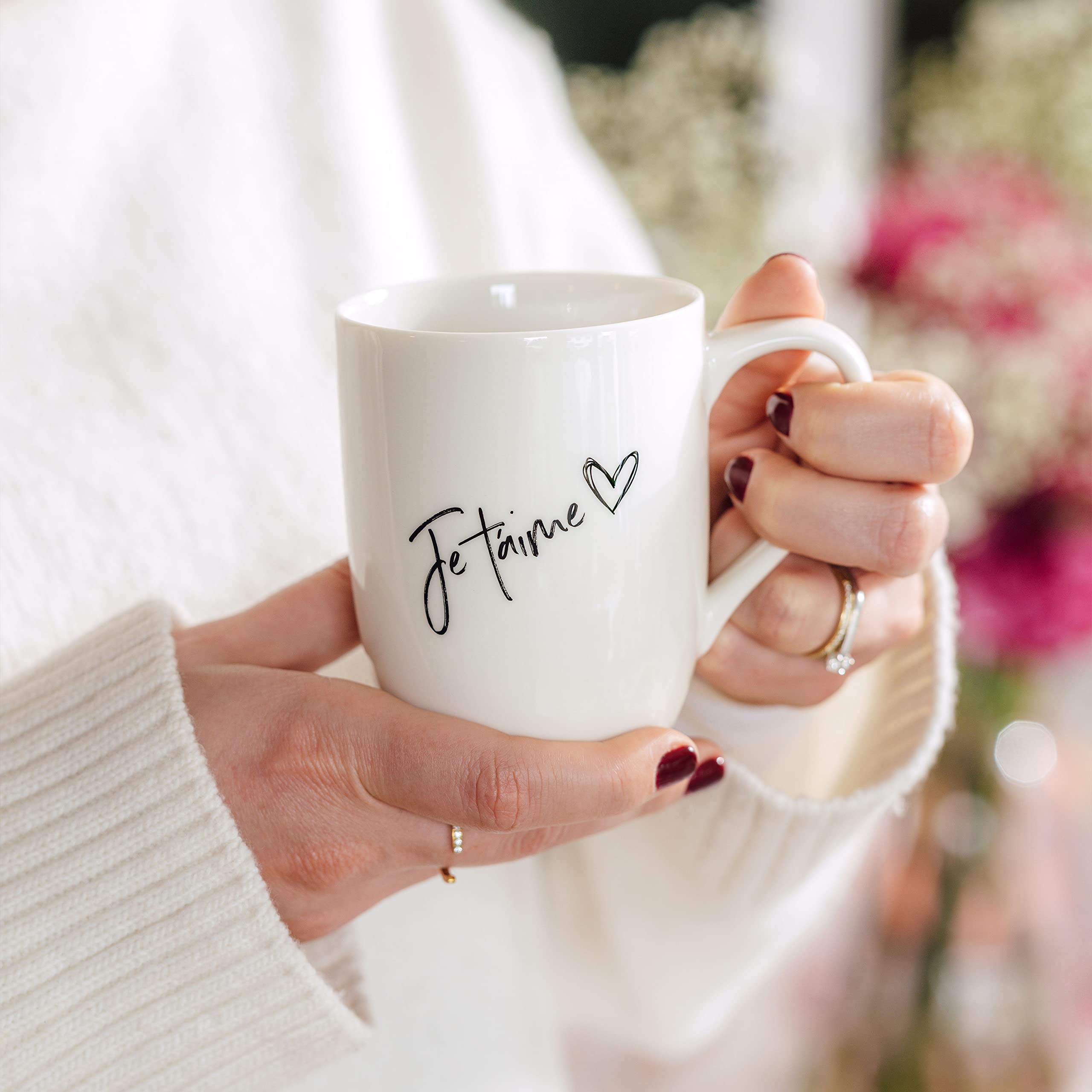 Villeroy & Boch - Statement Mug Je T'Aime 11.5 x 8 x 10.5 cm, White Porcelain Cup, 280 ml - Image 2